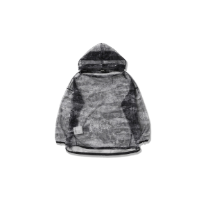 앤드원더 printed bug mesh hoodie (BLACK)